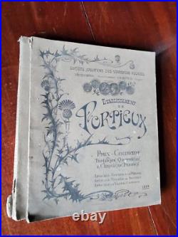 Catalogue Portieux 1914 Originale Verreries Vosges Carafe