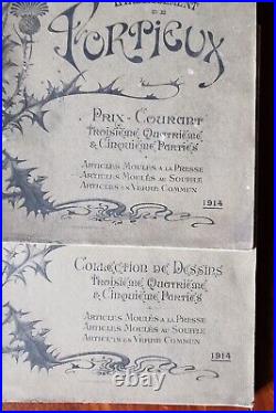 Catalogue Portieux 1914 Originale Verreries Vosges Carafe