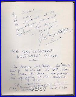 Chanson rock texte autographe livre d'or JOHNNY HALLYDAY & NATHALIE BAYE 1987