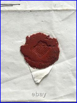 Charles BAUDELAIRE Lettre autographe signée Poulet Malassis cachet 1858