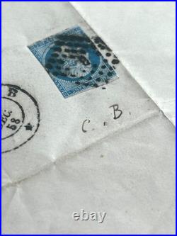 Charles BAUDELAIRE Lettre autographe signée Poulet Malassis cachet 1858