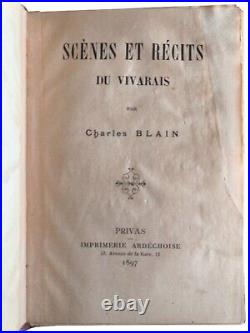 Charles BLAIN. Scènes et récits du Vivarais. E. O. 1897