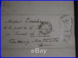 Charles Baudelaire Importante Lettre Autographe Signee De 2 Pages In-8 Dec 1862