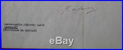 Charles DE GAULLE Lettre autographe signée 1946 COLOMBEY LES 2 EGLISES