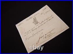 Charles Dugua Signature autographe Manuscrit Napoléon