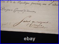 Charles Dugua Signature autographe Manuscrit Napoléon