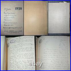 Charles Franquet, COMTE DE FRANQUEVILLE. Documents manuscrits Succession 1920