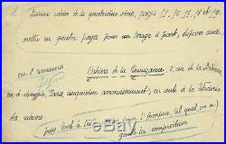 Charles Péguy 7 manuscrits autographes signés