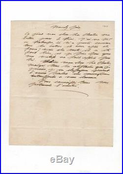 Charles X / Lettre Autographe / 1813 / Au Comte De La Chtre / Louis XVI