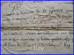 Chasseurs Basques Brevet De Chirurgien & Congé Directoire 1798