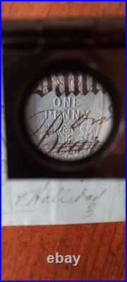 Chèque original city of Glasgow Bank 1871 Témoignage Historique Écossais