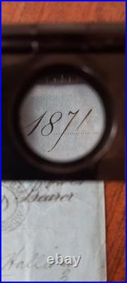 Chèque original city of Glasgow Bank 1871 Témoignage Historique Écossais Chèque original city of Glasgow Bank 1871 Témoignage Historique Écossais