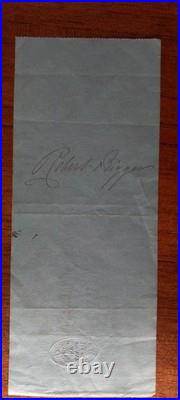 Chèque original city of Glasgow Bank 1871 Témoignage Historique Écossais