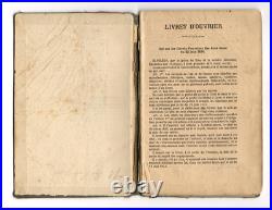 Cirey sur Vezouse (54) Rare livret d'ouvrier (loi de 22 juin 1854) daté de 1894