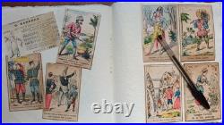 Collection d'env 220 chromo carte jeu découpis devinette publicité anciennes