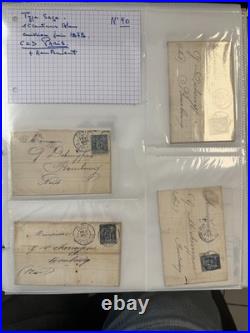 Collection de 246 Lettres Affranchies Type SAGE YT # 90 / A Saisir