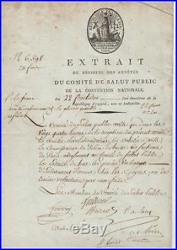 Comité De Salut Public (1794) / Document Signé / Révolution / Reaction Thermidor