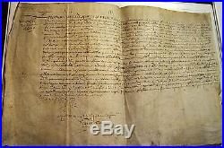 Commissaires deputés parisien 1609 Manuscrit manuscript parchemin