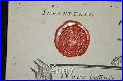 Conge Militaire-regiment Royal Barrois 1763-monarchie-sceau Royal-lorraine