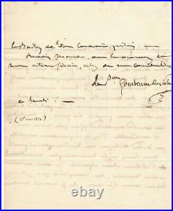 Constance de THÉIS princesse de SALM-DYCK rare lettre autographe signée