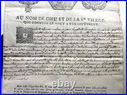 Contrat d'assurance maritime daté 1735 / Marseille /Roux et Cie, Icard, marine