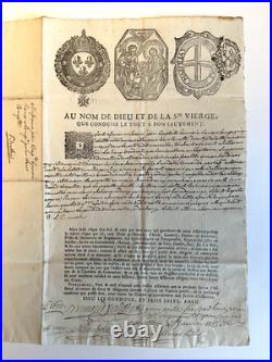 Contrat d'assurance maritime daté 1735 / Marseille /Roux et Cie, Icard, marine