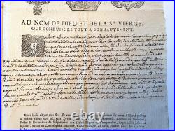 Contrat d'assurance maritime daté 1735 / Marseille /Roux et Cie, Icard, marine