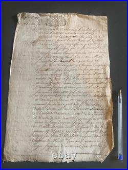 Contrat de mariage ou partage d'héritage, famille Delille 1729, Bethancourt