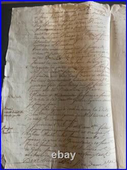 Contrat de mariage ou partage d'héritage, famille Delille 1729, Bethancourt