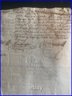 Contrat de mariage ou partage d'héritage, famille Delille 1729, Bethancourt