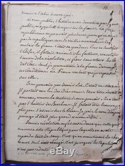 Copie d époque manuscrite du, manuscrit venu de St Helene, Napoléon