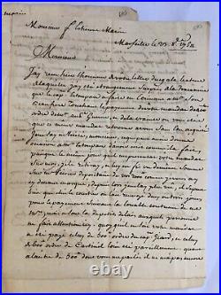 Correspondance manuscrite à Monsieur Sauveur Marin, à La Ciotat. 1731-1792