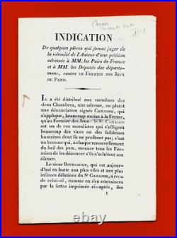 Ct3-livret-lettres-carrier-révolutionnaire-masacres De Vendée-1821