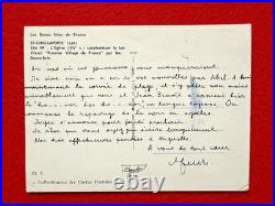 D15-carte Postale-a. S-andré Breton-écrivain-surréalisme-jean Schuster-1962