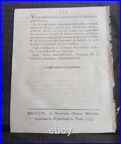DECLARATION DE GUERRE CONTRE L'ANGLETERRE Révolution Française 1793 RARE 6 Pages