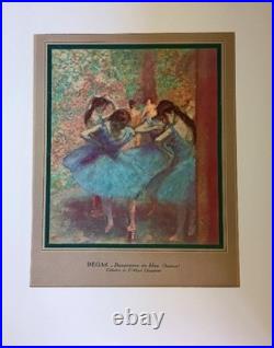 DEGAS Danseuses en Bleu 1937 L'Illustration Original Ancien 27x37 Ballet Art