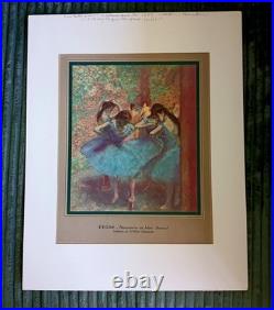 DEGAS Danseuses en Bleu 1937 L'Illustration Original Ancien 27x37 Ballet Art