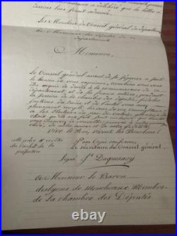 DELIBERATION 13/6/1816 PAS DE CALAIS Édouard des Lyons de Moncheaux DUQUESNOY