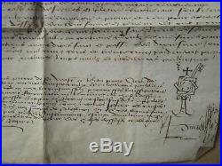 DOC MS 1535 QUIEVY Accord transaction prisonnier château de SELLES (Cambrai)