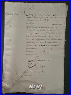 DOSSIER DE PROCÉDURE CIVILE (XVIIe) 17 PAGES MAISON DE FORBIN-JANSON