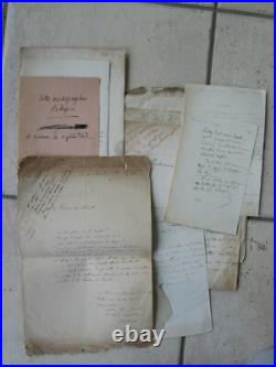DUPIN aîné correspondances, notes, vers 1840
