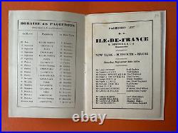 DV51-LISTE DES PASSAGERS-FRENCH LINE-Cie TRANSATLANTIQUE-ILE DE FRANCE-1934