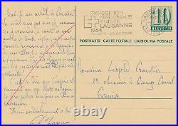 D. LASSERRE historien suisse carte autographe signée Hitler Napoléon comparaison