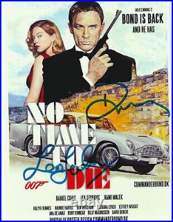 Daniel Craig Léa Seydoux JAMES BOND No Time to Die Autograph signed RARE