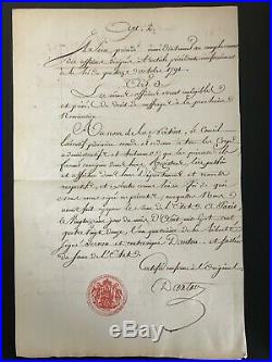 Danton / Document Signé (1792) / Gardes Nationales / Revolution / Langres