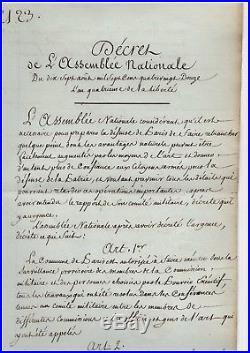 Danton / Document Signé (août 1792) / Défense De Paris / Revolution Francaise
