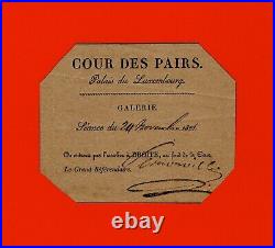 Db53-billet-a. S-huguet De Sémonville-cour Des Pairs-palais Du Luxembourg-1821