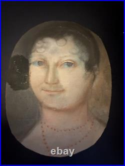 Dc72-pastel-portrait De Jeune Femme-austerlitz-grande Armée-1805