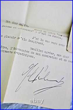 De Gaulle gouvernement provisoire lettre signée 10 /11/1945