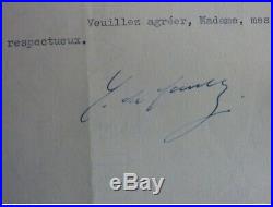 De Gaulle, lettre signée sur le Renouveau Français Paul Valéry 1959 AUTOGRAPHE